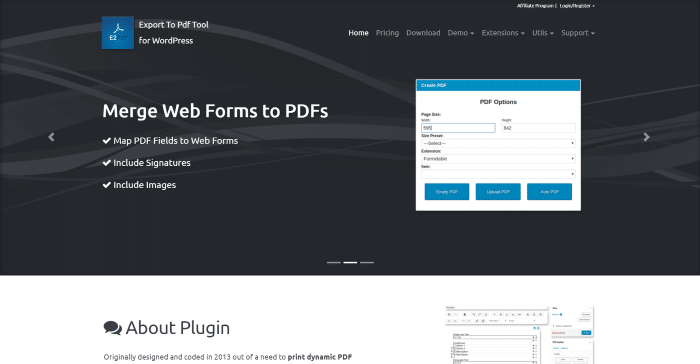 e2PDF WordPress plugin