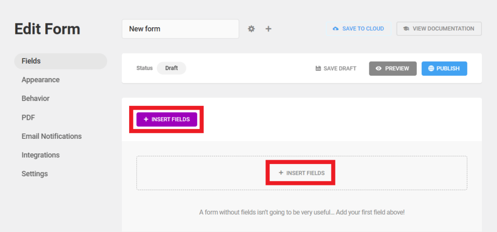 Forminator form builder