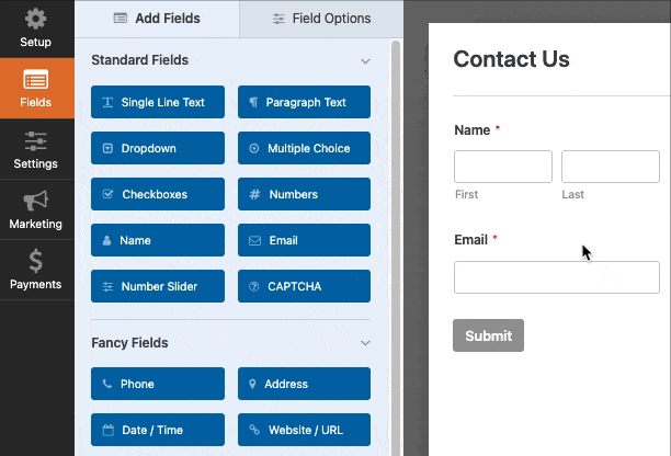 WPForms form builder