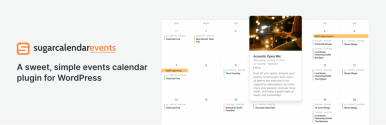 Sugar Calendar banner