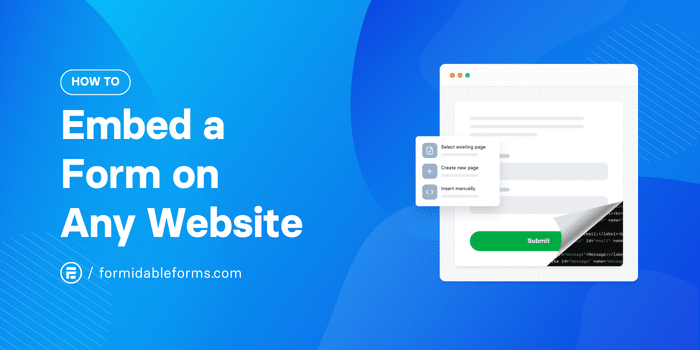 How To Embed a Form on Any Website