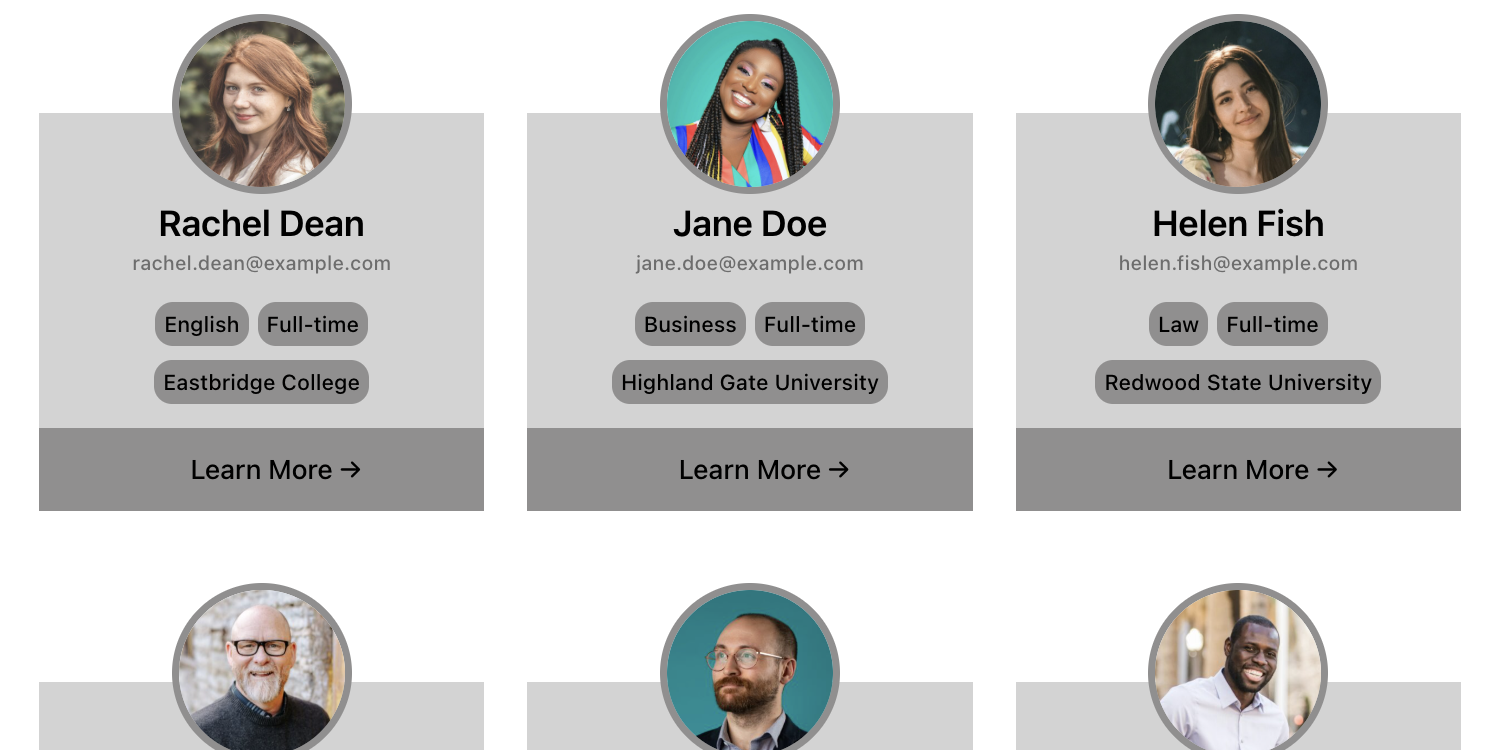 Searchable Directory Template